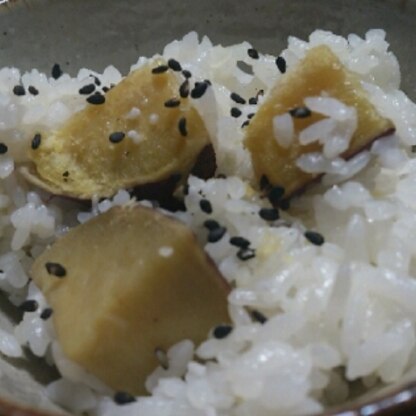 さつまいもをいただき、久しぶりに作りました☆(*^^*)チビさんもお芋大好きなのでモリモリ食べてました！